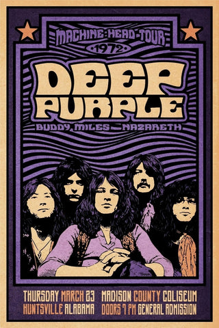 Deep Purple at the Madison County Coliseum - 3rd March 1972