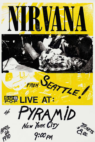 Nirvana at Pyramid, New York on 26th April 1990