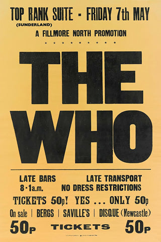 The Who at Top Rank Suite, Sunderland - 7th May 1971